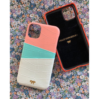 สีใหม่! Cinderellashoes Card holder phone case (Sorbet Mint 🧡💚🤍)