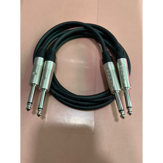 สายแจ๊คโมโนหัวท้ายแบบชุด2เส้นทำจากสายชีลสเตอริโอของDynacomหั…