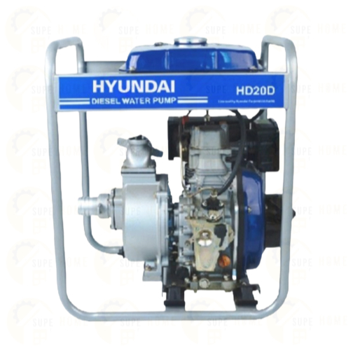 HYUNDAI เครื่องสูบน้ำดีเซล รุ่นHD-DE-HD20D (5.64) เครื่องสูบน้ำดีเซล 2 นิ้ว 5.5 แรงม้า (เชือกดึงสตาร์ท)
