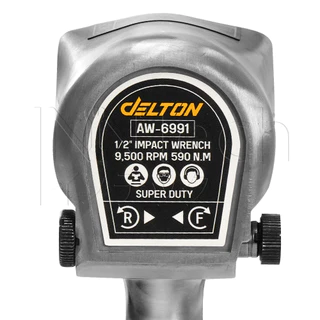 DELTON บล็อกลม 1/2 นิ้ว (4 หุน) ชุดบล็อก บล็อคลม ระบบค้อนคู่ Twin Hammer รุ่น AW-6991 Impact Wrench บล็อกล้อขันสกรู