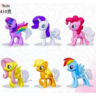 โมเดลม้าโพนี่ My little pony โพนี่ เซ็ต 6 ตัว โพนี่