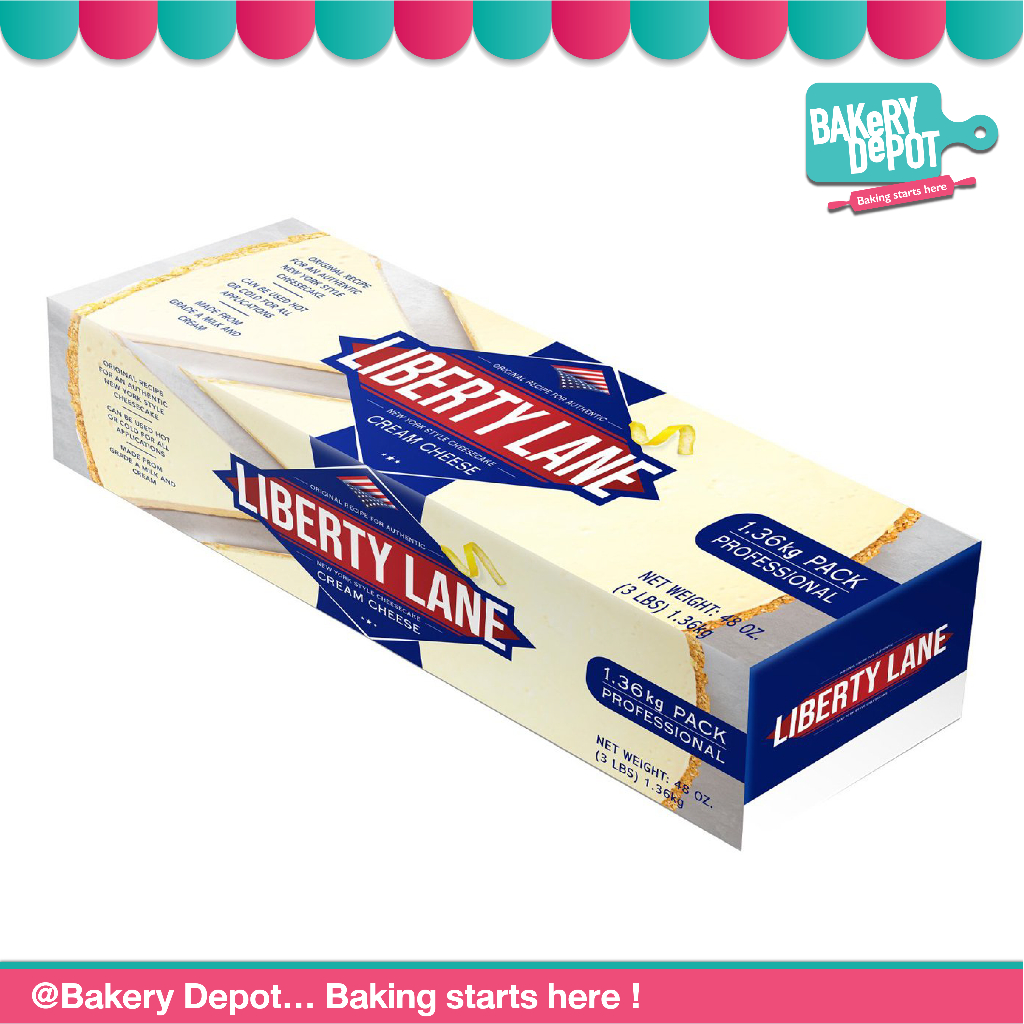 BAKERY DEPOT : LIBERTY LANE CREAMCHEESE 1.36 KG. ครีมชีส ลิเบอร์ตี้ เลนท์ ขนาด 1.36 กิโลกรัม ***จัดส
