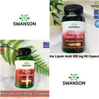 SWANSON - Alpha Lipoic Acid 300 mg 60 Or 120 Capsules #ALA กรดอัลฟาไลโปอิก