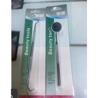 **พร้อมส่ง**TRIM ทริม ที่ขูดหินปูน2หัว กระจกส่องฟัน ที่ตรวจเช็คสุขภาพฟัน ราคาต่อ1ชิ้น ยี่ห้อTrim♕
