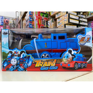 TT.TOYs รถไฟโทมัส วิ่งชนถอย แปลงร่างเป็นหุ่นยนต์ได้ มีเสียง มีไฟ