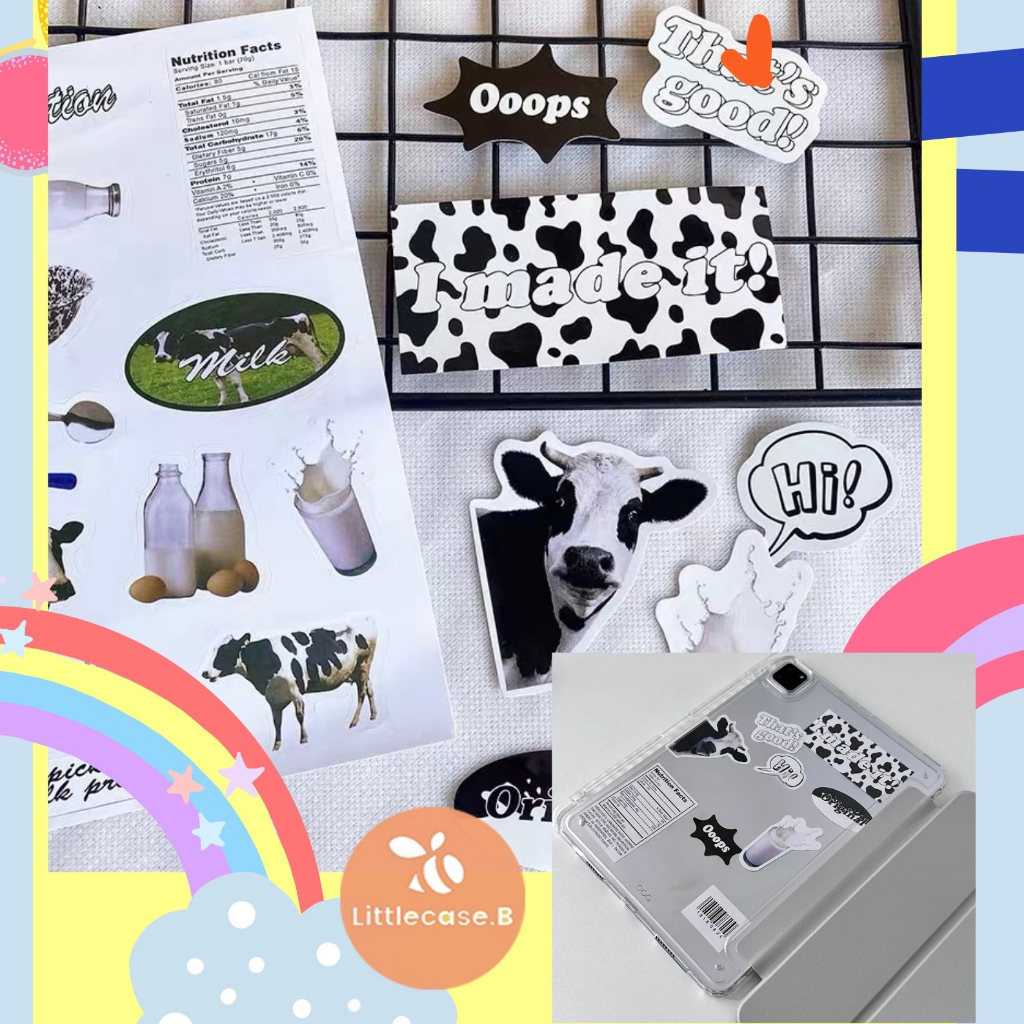 สติ๊กเกอร์ไอแพด 💗สติ๊กเกอร์กันน้ำ ไดคัทDIY พร้อมส่ง!!STICKER ขนาด 6*16cm🇹🇭