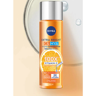 NIVEA Extra Bright C&amp;HYA Vitanin Essence Water นีเวียโลชั่นน้ำตบวิตามิน 100 มล.