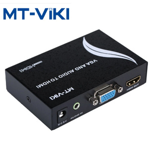 MT-VIKI VGA To HDMI Converter และเสียง VGA HDMI อะแดปเตอร์แหล่งจ่ายไฟ Stable 720P 1080P HD MT-VH02