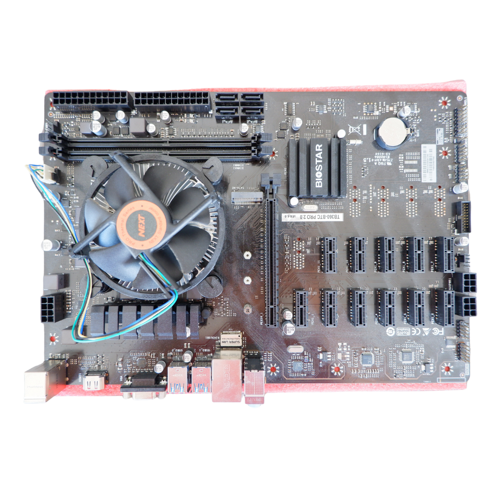 BIOSTAR TB360 BTC PRO 2.0 Mainboard for mining & CPU Pentium G5400