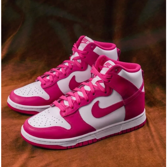 Nike Dunk High "Pink Prime" รองเท้า Nike การันตีของแท้ 100%