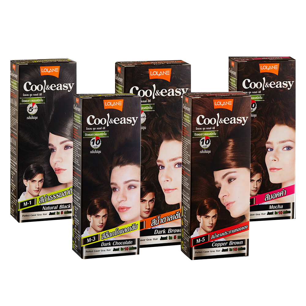 สีย้อมผม ครีมปิดผมขาว โลแลน คูล แอนด์ อีซี่ คัลเลอร์ครีม Lolane Cool & Easy Color Cream