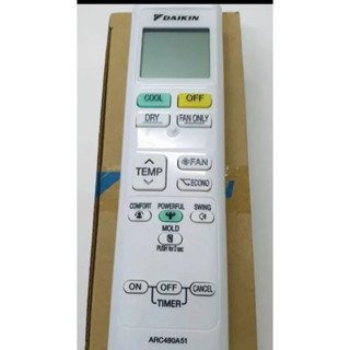 0001027 DAIKIN REMOTE รีโมท ไดกิ้น แท้ศูนย์