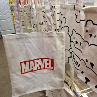 Miniso X Marvel กระเป๋าผ้า ถุงผ้า กระเป๋าสะพาย กระเป๋ามินิโซ กระเป๋ามาร์เวล