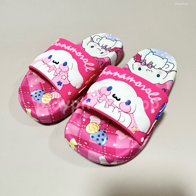 ส่งจากไทย🍭รองเท้าแตะเด็กผู้หญิง ลายCinnamoroll  kuromi💜พื้นนิ่ม #ML02 - รูปที่ 3