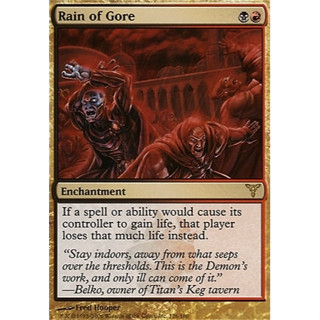 Rain of Gore การ์ด Magic The Gathering ของแท้ จากชุด Dissension