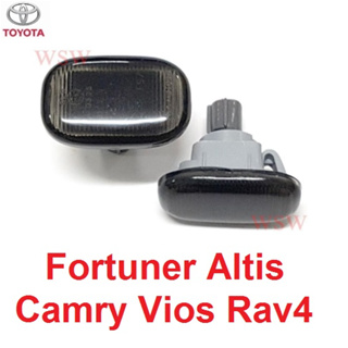 ไฟแก้ม ฝาดำ เช็คขนาดก่อนสั่ง TOYOTA HILUX FORTUNER ALTIS CAMRY VIOS RAV4 ไฟเลี้ยวข้าง ไฟเลี้ยว ไฟสัญญาน