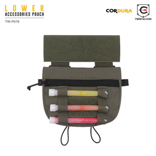 กระเป๋าเสริมติดเวส Lower Accessories Pouch ( Twinfalcons ) วัสดุผ้า Delustering Cordura 500D Additional storage to you