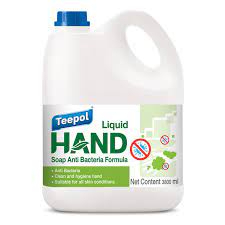 สบู่เหลวล้างมือ ทีโพล์ สูตรฆ่าเชื้อแบคทีเรีย Teepol Liquid Hand Soap Anti Bacteria