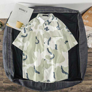 เสื้อผ้าแฟชั่น เสื้อฮาวาย ลายทันสมัย ผ้านิ่ม ลายสวยๆ สีสัน สดใส มีของพร้อมส่ง แขนสั้น ลายดอก คอปก