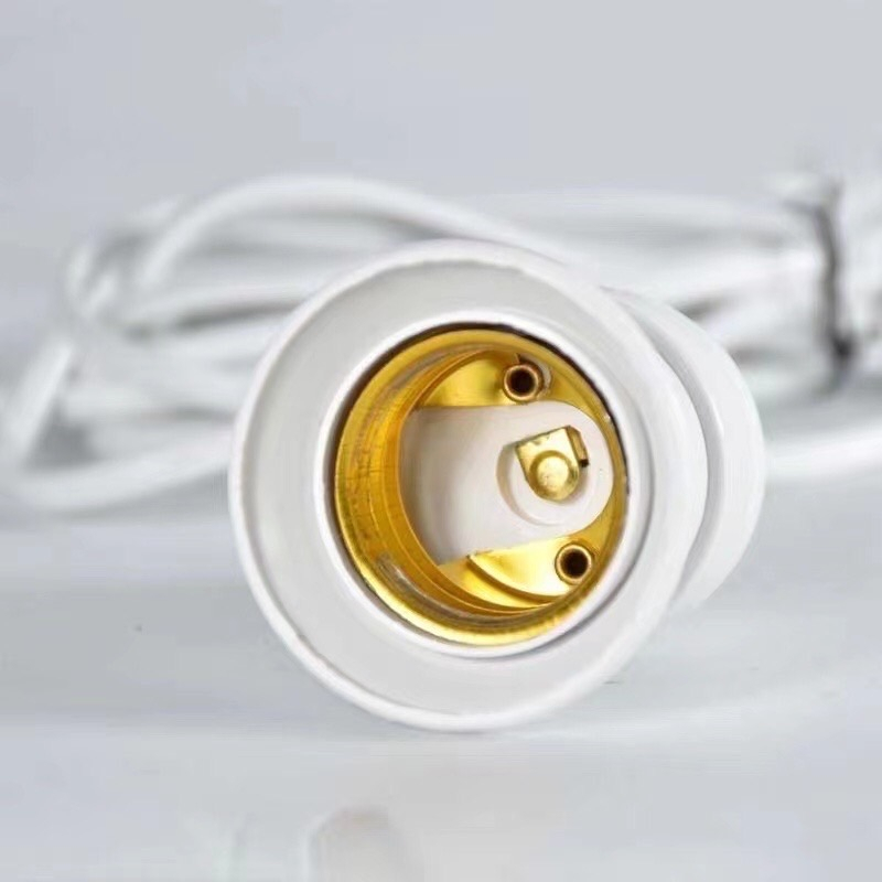 ขั้วหลอดไฟ E27 มีสวิตซ์เปิด-ปิดขั้วหลอดไฟ E27 มี มอก.พร้อมสายไฟมีปลั๊กเสียบพร้อมสายไฟยาว3.8เมตร - รูปที่ 3