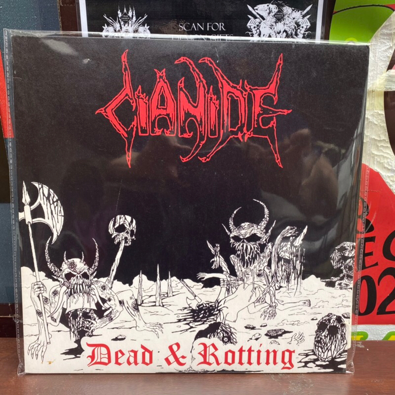 1 LP แผ่นเสียงไวนิล Cianide - Dead&Rotting (0016)