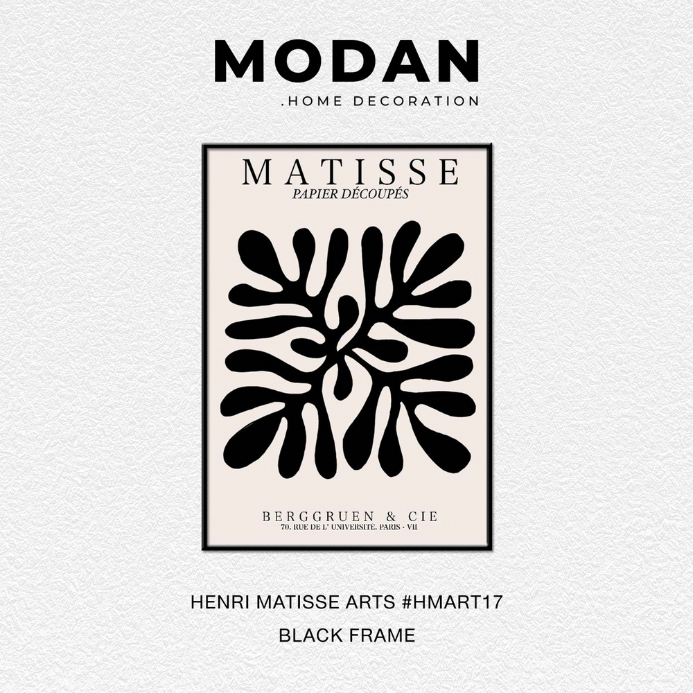 ⚡ พร้อมจำหน่าย ⚡ MODAN ภาพตกแต่งบ้านสไตล์โมเดิร์น HENRI MATISSE ART รหัส HMART17