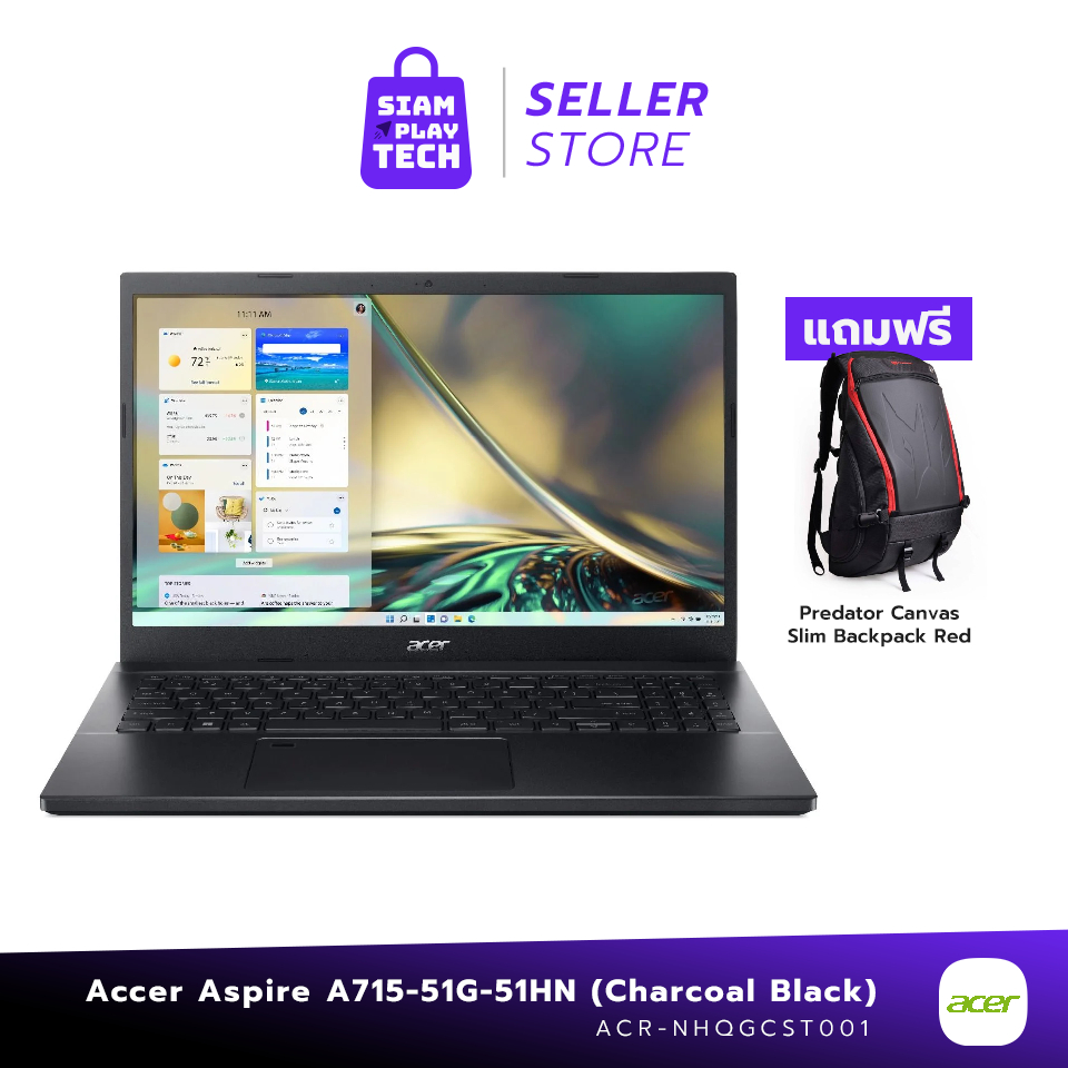 ACER ASPIRE A715-51G-51HN / i5-1240P/8G/512G/RTX3050 W11 (โน้ตบุ๊คเอเซอร์)