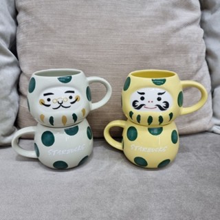 Starbucks Japan Daruma Ceramic Mug Polka-dot  แก้วมัค เซรามิค ดารุมะ ลายจุด สตาร์บัคส์ ญี่ปุ่น