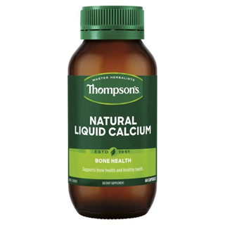 Thompsons Natural Liquid Calcium 60 Capsules สูตรใหม่