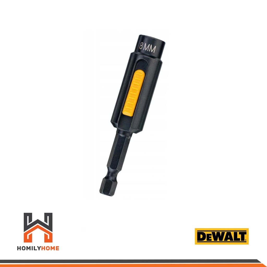 DEWALT ดอกไขควง ดอกบล็อค 8มิล เลื่อนแม่เหล็กได้ รุ่น DT7430 DT7430-QZ ก้านขันบล็อค 8มม.