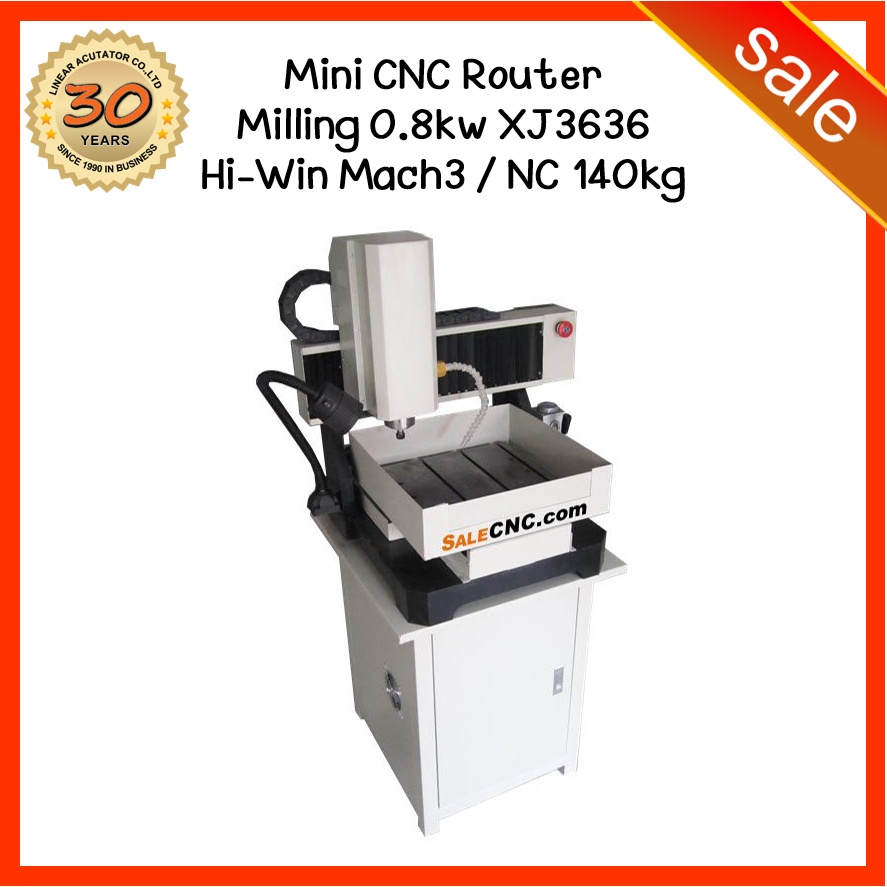 172. Mini CNC Router Milling 0.8kw รุ่น XJ3636 XJ-3636 Machine Hi-Win Mach3 / NC 140kg