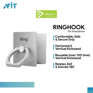 Ring Hook iRing แหวนล็อคโทรศัพท์กับนิ้ว 360องศา ติดหลังโทรศัพท์ ที่คล้องนิ้ว น้ำหนักเบา