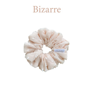 Bizarre 12cm. ยางรัดผมผ้าชีฟองจุด รุ่น Candy Scrunchies ยางมัดผม ยางรัดผมโดนัท