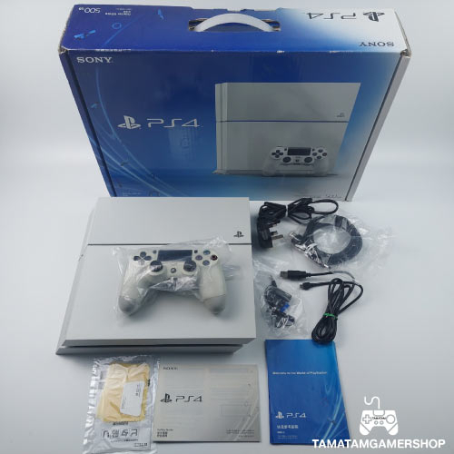 เครื่องPS4 500GB มือสอง ใช้งานปกติ ps4สีขาว Fw10.01 อุปกรณ์ครบ สภาพสะสม(สีขาวหายาก) กทม.ส่งด่วน