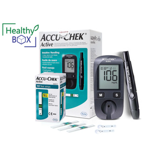 ACCU-CHEK Active เครื่องตรวจน้ำตาล (กล่องเขียว) รู้ผลใน 5 วินาที หน่วยความจำ 200 ค่า