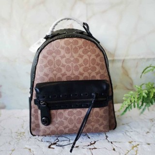 กระเป๋า เป้ ใหม่ค่ะ Coach Campus Backpack In Signature Canvas With Whipstitch ((37466))งานช็อป