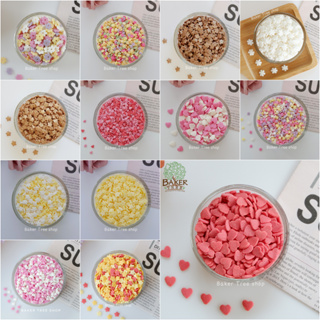 น้ำตาลสปริงเคิล ตกแต่งเค้ก / คัพเค้ก สีสวย ราคาถูก (Sugar sprinkles)