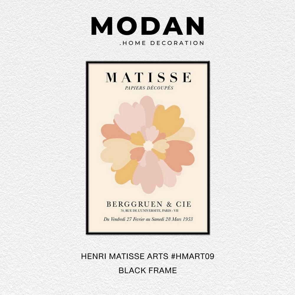 ⚡ พร้อมจำหน่าย ⚡ MODAN ภาพตกแต่งบ้านสไตล์โมเดิร์น HENRI MATISSE ART รหัส HMART09