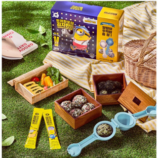 🎀【พร้อมส่ง/ Special Gift - Rice ball maker】 Korea Manjun Minions Seaweed Flakes Stick 10g*30sticks + Rice ball maker