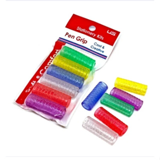 US ปลอกยางเยลลี่ ซิลิโคน ปลอกจับปากกา ปลอกจับดินสอ (1 แพ็ค) คละสี