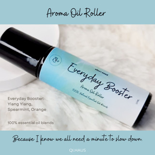 QIHAUS - อโรม่า Everyday Booster - Aroma Oil Roller อโรม่า ออยล์ โรลเลอร์ น้ำมันหอมระเหยลูกกลิ้ง essential oils ชนิดพกพา