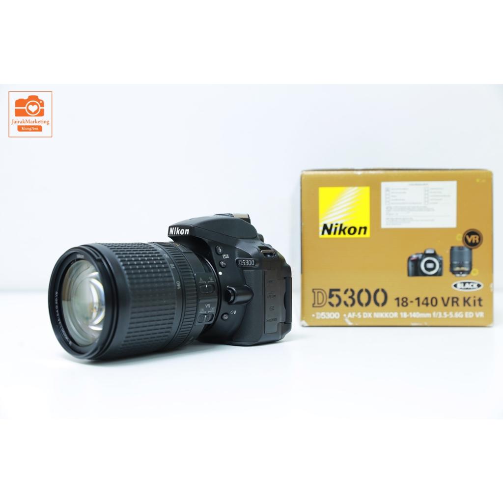 กล้อง Nikon D5300 พร้อมเลนส์ 18-140VR มือสอง อุปกรณ์ครบกล่อง nikon d5300 18-140vr
