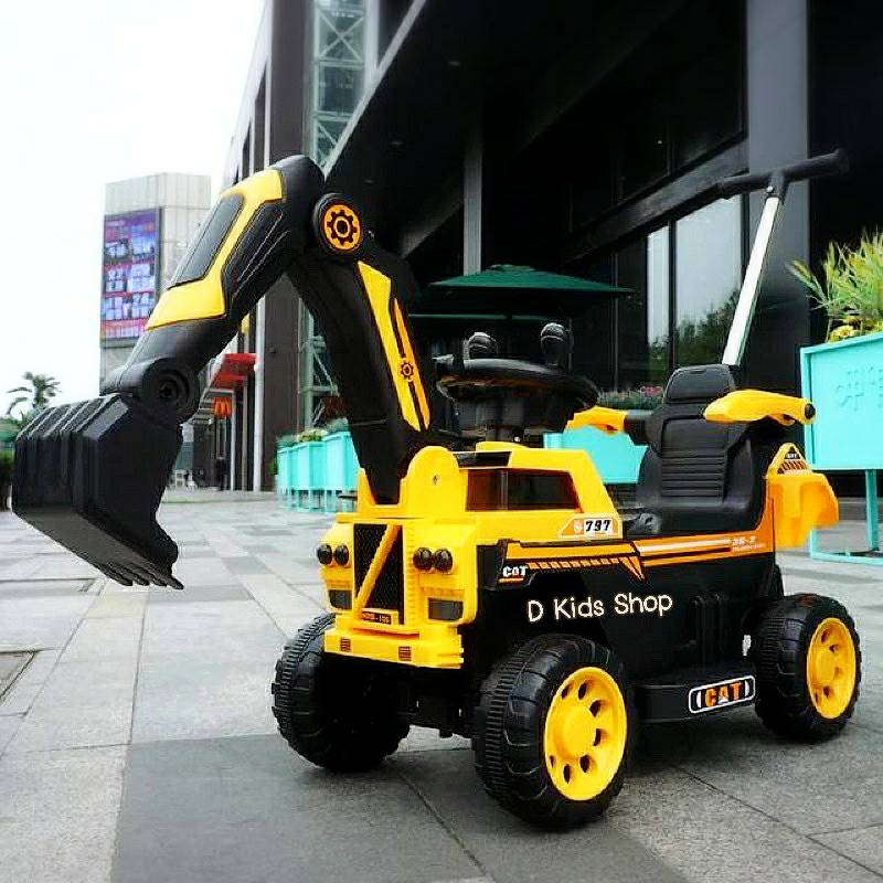 DKT-HM3 รถแบตเตอรี่เด็ก ทรงแมคโคร แมคโครไฟฟ้า แบคโฮ รถไฟฟ้าเท่มว๊ากกค่า บังคับที่ตักได้ด้วยระบบไฟฟ้า