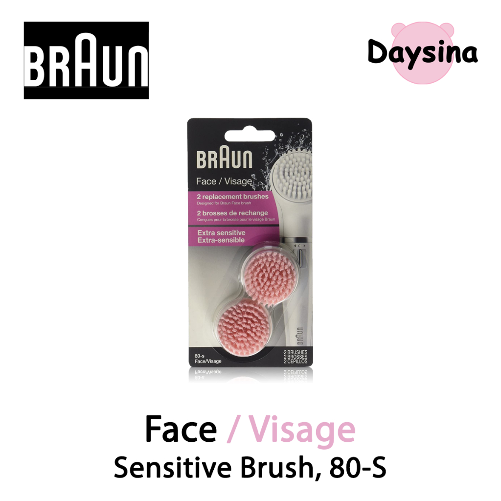 Braun Face / Visage 80S, Sensitive Brush Refills for Braun Mini-Facial Electric Hair Removal Epilato