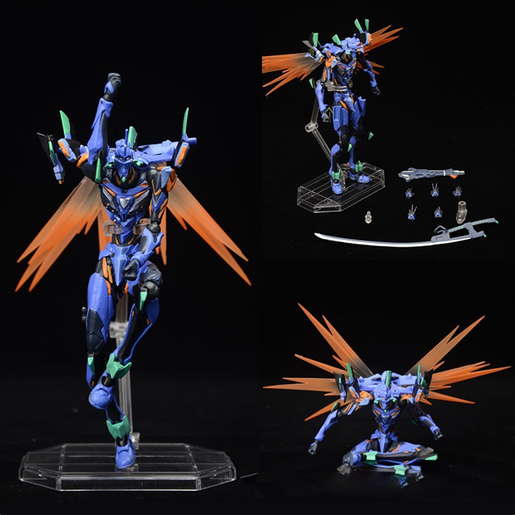 🚚 จัดส่งทันที 17 ซม. Revoltech Neon Genesis Evangelion รูป EVA-13 ฟิกเกอร์แอคชั่น ฟิกเกอร์ ของขวัญวั