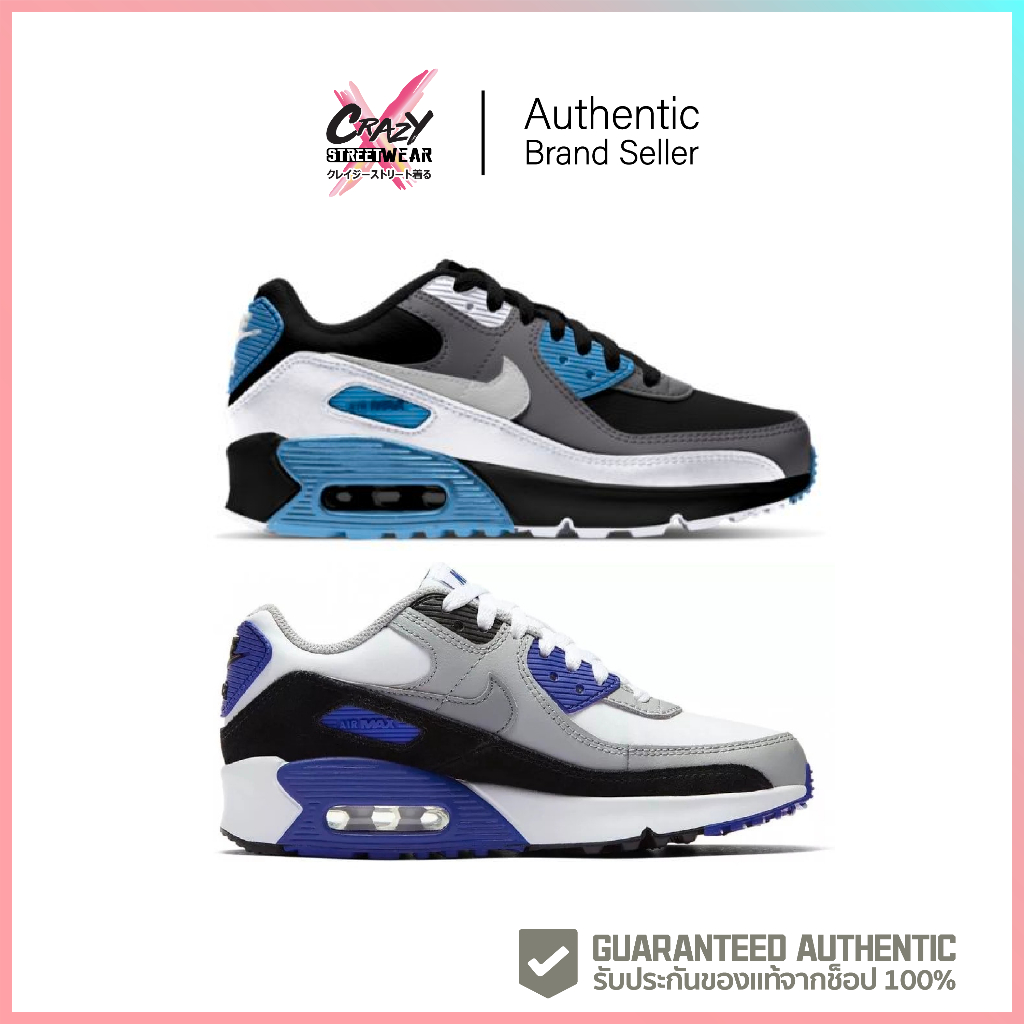 🔥6.6 ทักแชทรับโค้ด 🔥 NIKE AIR MAX 90 LTR(GS) (CD6864-005/CD6864-103) สินค้าลิขสิทธิ์แท้ Nike รองเท้า