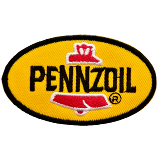 ตัวรีดติดเสื้อ Pennzoil อาร์มรีด อาร์มปัก ตกแต่งเสื้อผ้า หมวก กระเป๋า แจ๊คเก็ตยีนส์ Hipster Embroidered Iron On Sew on