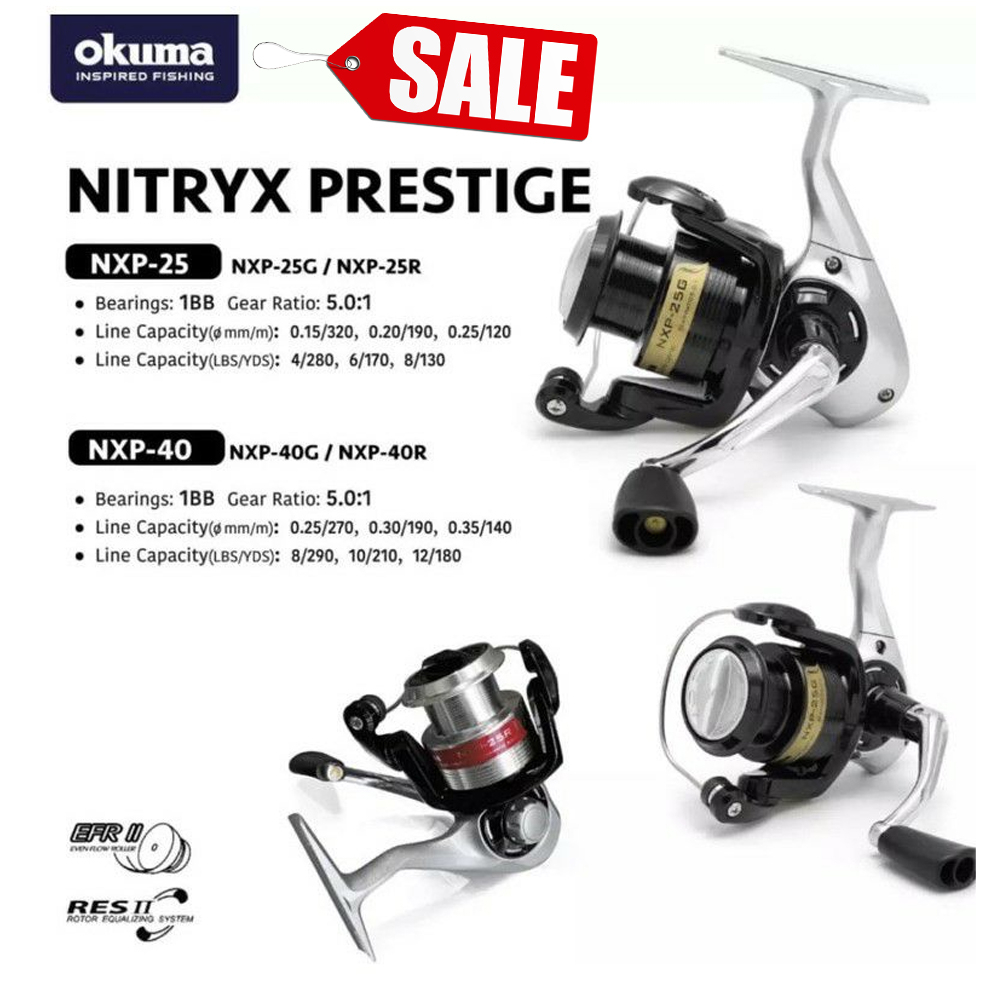 รอกตกปลา รอกสปินนิ่ง Okuma โฮกุมะ รุ่นNXP-25R//NXP-40