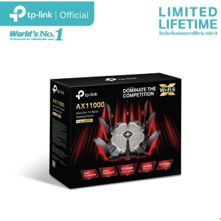 TP-Link Archer AX11000 เทคโนโลยีใหม่ WiFi 6 Tri-Band Gaming Router (เราเตอร์สำหรับคอเกมส์ตัวจริง)