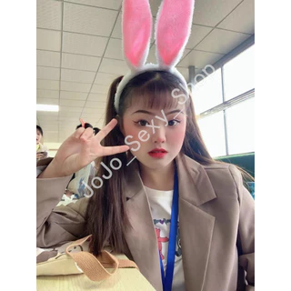 หูกระต่าย ที่คาดผม น่ารักๆ พร้อมส่งจากไทย กระต่ายหูตั้ง หูงอดัดได้ คอสเพลย์ แฟนซี ปาร์ตี้ 01MRTECK